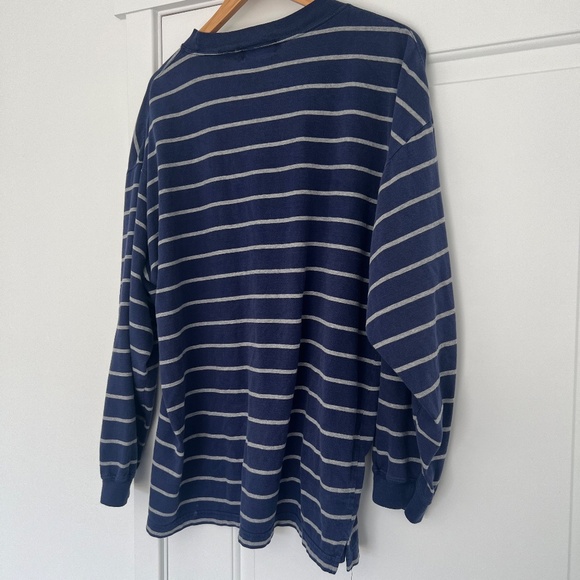 Vintage Stripped Long Sleeve T Shirt - Men's XL - Picture 6 of 9